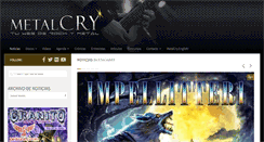 Desktop Screenshot of metalcry.com